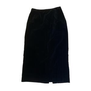 Vintage Liz Claiborne Velvet Pencil Skirt Size 10 Retro Chic